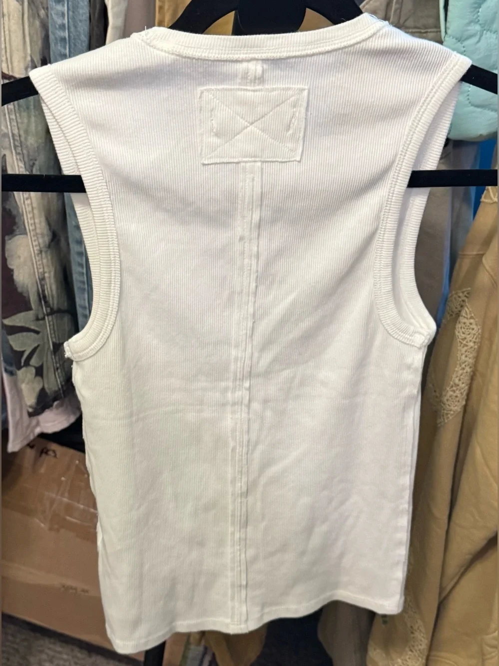 NWOT Free People We The Free Neria Tank - ivory white - small